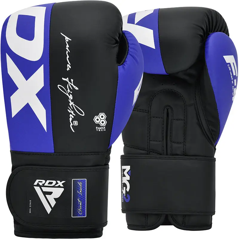 RDX F4 Boxing Sparring Gloves – Blue/Black