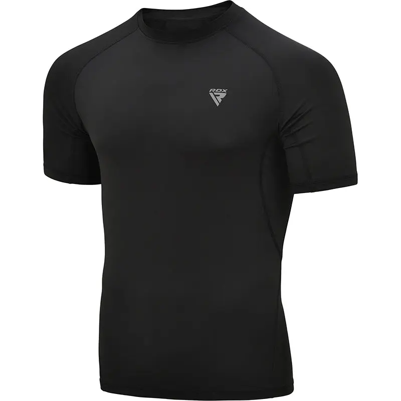 RDX T15 Rash Guard Short Sleeve – Black